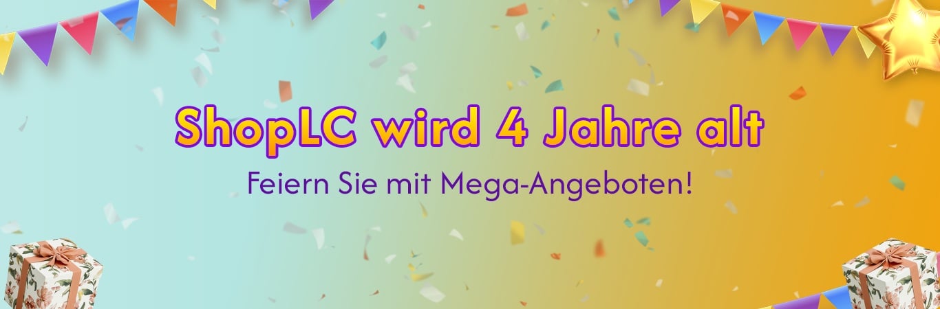 ShopLC wird 4 Jahre alt: Unsere Erfolgsgeschichte geht weiter - dank Ihnen!